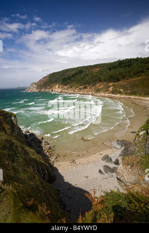 Trez Bihan Strand auf der Halbinsel Crozon (Finistere - Frankreich). La Plage de Trez Bihan Sur la Presqu'Île de Crozon (Frankreich). Stockfoto