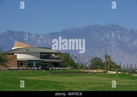 Indian Wells Golf Resort Indian Wells, angrenzend an Palm Desert CA im Herzen des Coachella Valley Club house Stockfoto