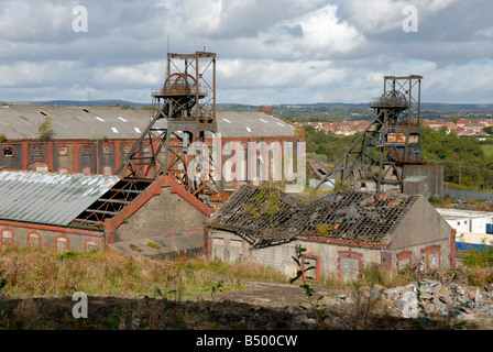 Penallta Zeche in der Nähe von Hengoed und Ystrad Mynach Stockfoto