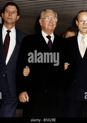 Sir Jack Lyons krumm Millionär, die 3 Millionen Pfund für seine Rolle in der Guinness-Skandal bestraft wurde Stockfoto