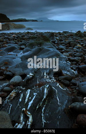 Dunklen Abend, Isle Seil, Argyll, Schottland Stockfoto