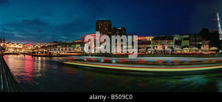 Clarke Quay Singapur Stockfoto