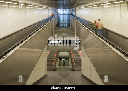 Vienna-U-Bahnlinie U3 Station Johnstraße Stockfoto