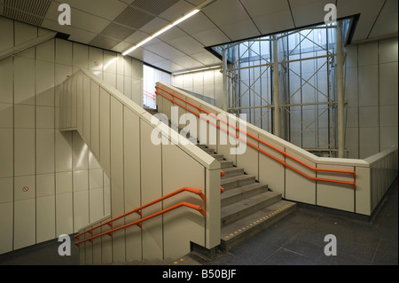 Vienna u-Bahnlinie U3 Station Westbahnhof Stockfoto