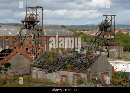 Penallta Zeche in der Nähe von Hengoed und Ystrad Mynach Stockfoto