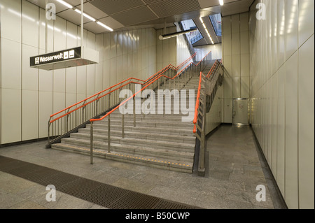 Vienna-U-Bahnlinie U3 Station Johnstraße Stockfoto