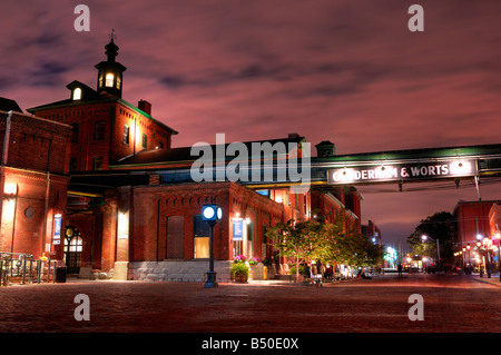 Die Distillery Historic District in Toronto Stockfoto