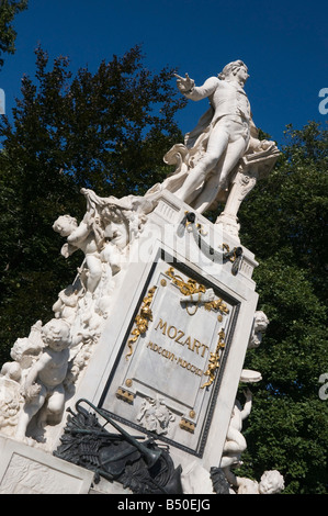 Wien Mozartdenkmal Wiener Mozart-Denkmal Stockfoto