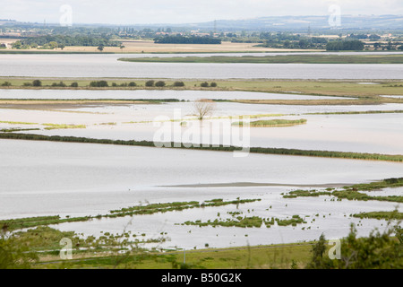 Exerzitien in Alkborough an der Mündung der Humber, den Druck vor der Küste von steigenden Meeresspiegel nehmen verwaltet Stockfoto