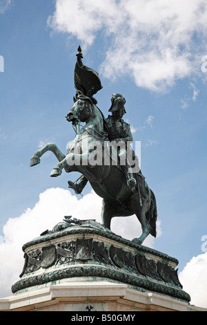 Wien, Heldenplatz, 'Denkmal "Kaiser Franz Joseph I. Dem Erzherzoge Carl von Oesterreich 1859'' ' Stockfoto