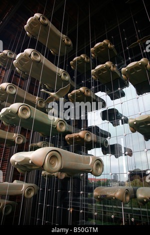 Sep 2008 - Eingang zum Musee National de l Automobile Mulhouse Elsass Frankreich Stockfoto
