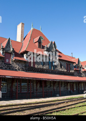 McAdam Bahnhof in New Brunswick, Kanada Stockfoto