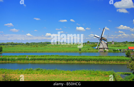 Windmühle in Kinderdijk, Holland Stockfoto