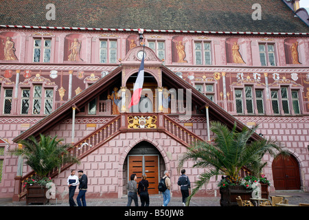 Sep 2008 - Rathaus Mulhouse Elsass Frankreich Stockfoto