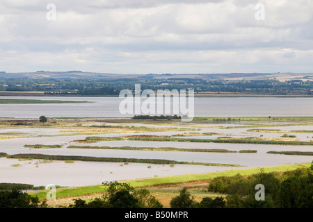 Exerzitien in Alkborough an der Mündung der Humber, den Druck vor der Küste von steigenden Meeresspiegel nehmen verwaltet Stockfoto