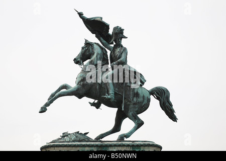 Wien, Heldenplatz, 'Denkmal "Kaiser Franz Joseph I. Dem Erzherzoge Carl von Oesterreich 1859'' ' Stockfoto