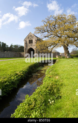 Das Torhaus Cleeve Abbey, einem späten zwölften Jahrhundert Zisterzienser Stiftung, Washford, Somerset Stockfoto