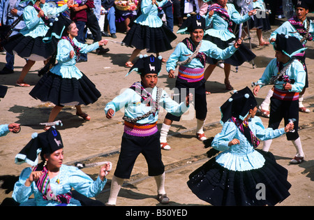 Die berühmte "La Diablada" Tanz im Oruro-Karneval in Bolivien Südamerika Stockfoto