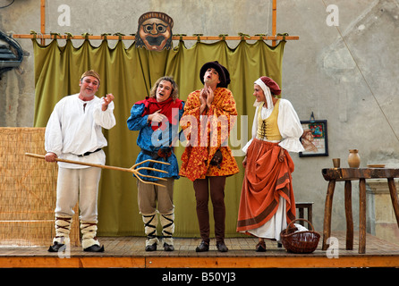 Schauspieler-Akt, eine Französisch-Farce Stockfoto