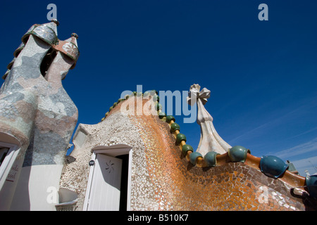 Casa Batllo modernistische Architektur von Gaudi Barcelona Spanien Stockfoto