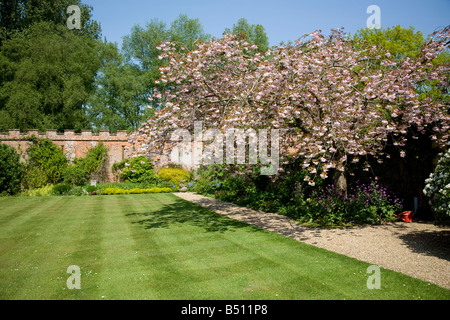Ummauerten Garten, Mannington Hall in der Nähe von Aylsham, Norfolk, England Stockfoto