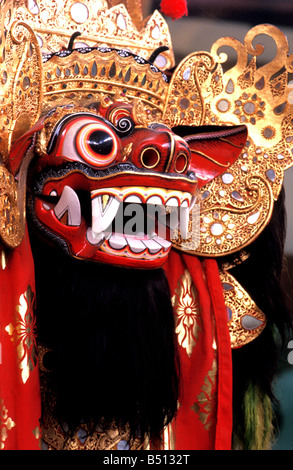 Barong-Maske im Museum Negeri Propinsi Bali Denpasar Bali Indonesien Stockfoto