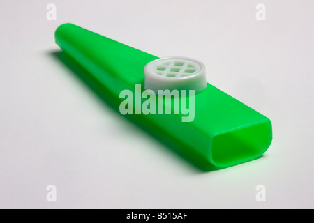 Grüne Kazoo Stockfoto