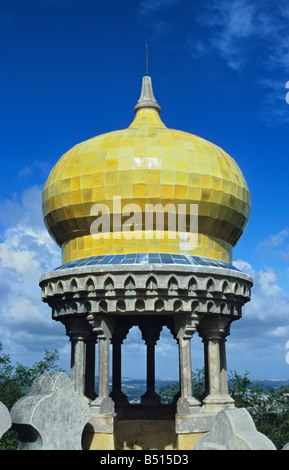 Architekturdetail, Palacio da Pena, Sintra, Portugal Stockfoto