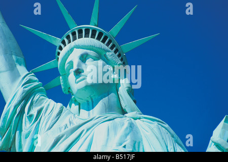 Nahaufnahme von der Statue of Liberty New York USA Stockfoto