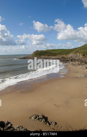 Mewslade Bay Gower West Glamorgan Südwales Stockfoto