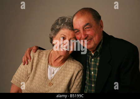 Älteres Paar über 50 Jahre verheiratet Stockfoto