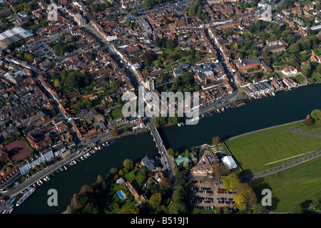 Luftaufnahme von Henley on Thames, Oxfordshire, England. Stockfoto