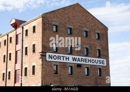 Nord-Lager in Gloucester Docks Stockfoto