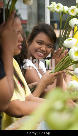 Buddhistische bei der Rap-Bua-Feier in Bang Plee Samut Prakan Provinz in Thailand Stockfoto