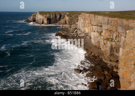 St Govans Kopf Pembrokeshire Wales Stockfoto