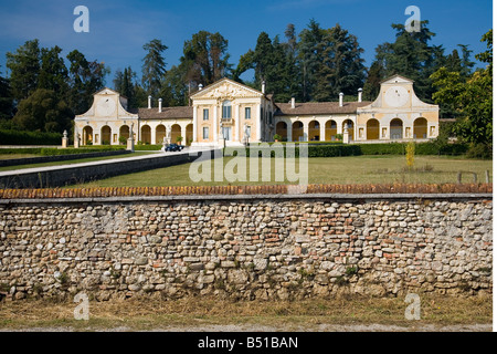 Villa Barbaro, entworfen von Andrea Palladio in Maser, Nord-Italien Stockfoto