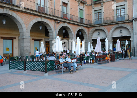 Die Plaza del Mercado Chico, Avila, Spanien Stockfoto