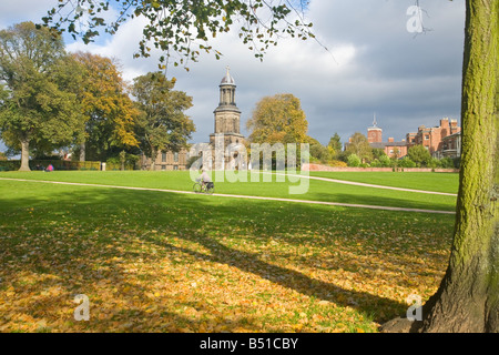 Kirche St. Chads und Quarry Park in Shrewsbury Shropshire England UK Großbritannien GB Großbritannien britischen Inseln Europa EU Stockfoto