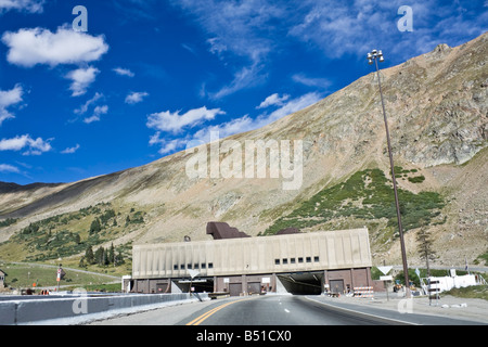 Johnson und Eisenhower Tunnel Colorado Stockfoto