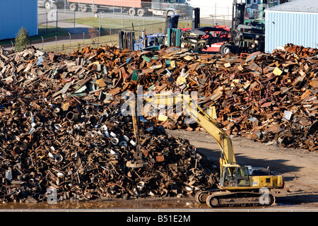 Schrott-Metall-Yard in Saint John, New Brunswick Stockfoto