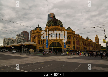 Bahnhof Flinders Street, Melbourne, Victoria, Australien Stockfoto