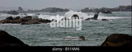 Weitläufigen Küste im Finistere in der Bretagne in Frankreich Stockfoto