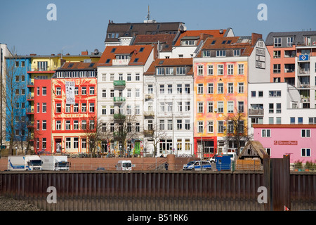 Hamburg Hafen Straße Stockfoto