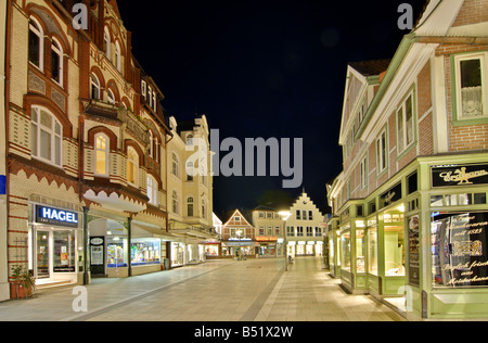 Einkaufsstrasse Sachsentor in Bergedorf, Hamburg Stockfoto