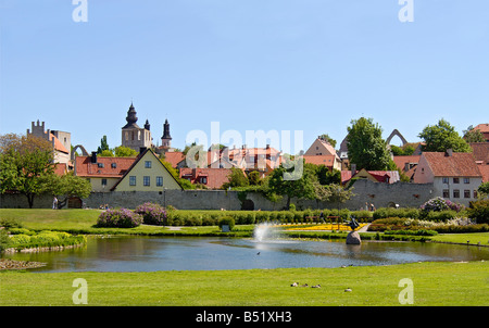 Botanischer Garten in Visby in Schweden Stockfoto