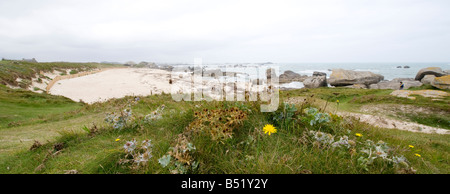 Weitläufigen Küste im Finistere in der Bretagne in Frankreich Stockfoto