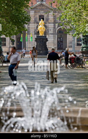 August der starke Denkmal in Dresden Stockfoto