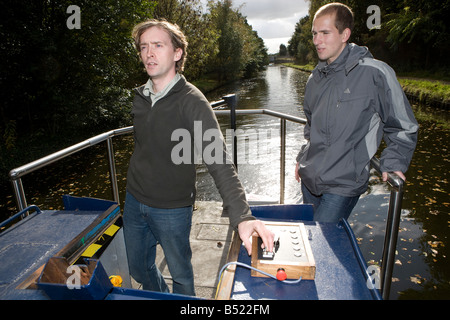 Angetrieben von einem unserer Mitarbeiter, die das Boot Alex entwickelt Stockfoto