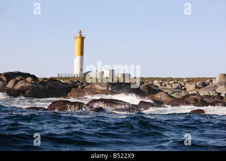 South Head Lighthouse, Saldanha Bay, Südafrika Stockfoto