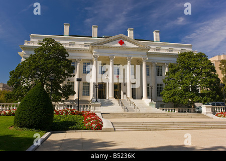 WASHINGTON DC USA der historische Hauptsitz der amerikanischen nationalen Rotkreuz- Stockfoto